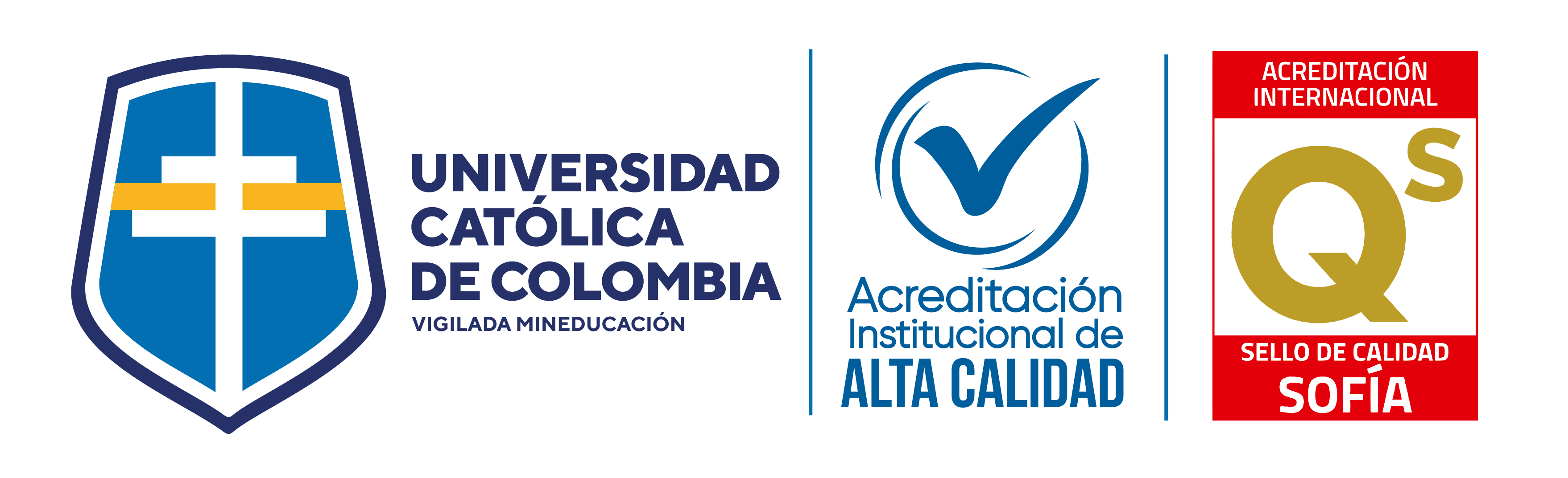 Logos institucionales Universidad Católica de Colombia